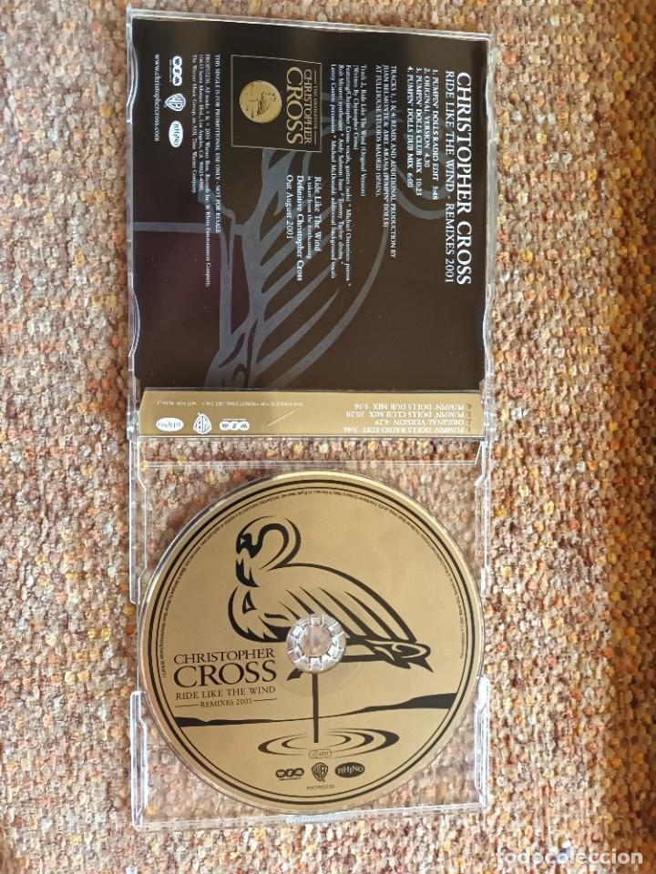 CDs de m&uacute;sica: Christopher Cross , Ride Like the Wind , Remixes 2001 , CD Single , estado impecable - Foto 2