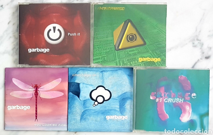 CDs de m&uacute;sica: PACK 5 CD GARBAGE SINGLES ( SHIRLEY MANSON ) - Foto 1