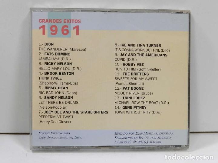CDs de m&uacute;sica: DISCO CD. Grandes &Eacute;xitos 1961. COMPACT DISC. - Foto 2