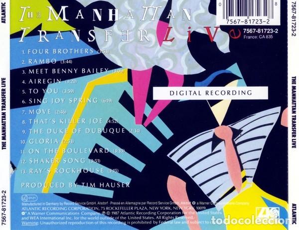 CDs de m&uacute;sica: The Manhattan Transfer - Live - CD - Foto 2