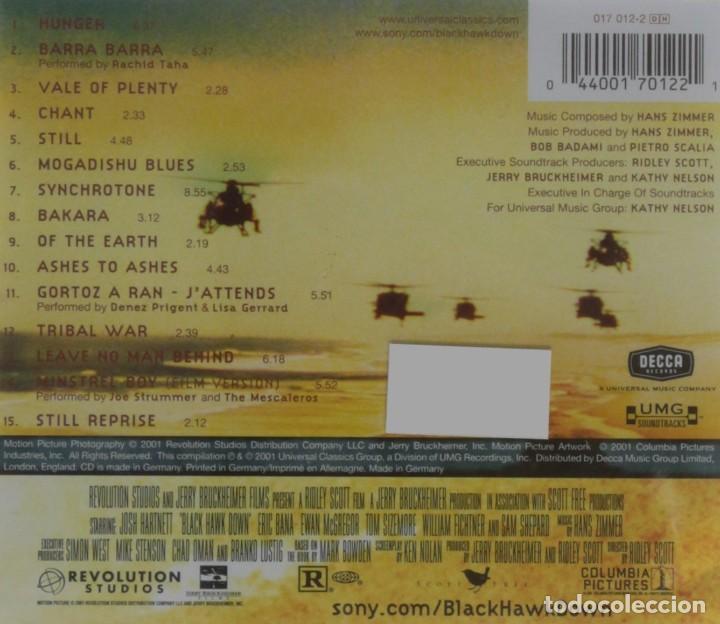 CDs de m&uacute;sica: Black Hawk Down - Hans Zimmer - CD - Foto 2