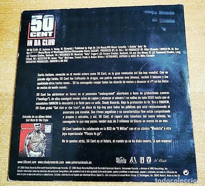 50 cent in da club cd single promo españa del a - Buy CD's of Hip Hop Music  on todocoleccion