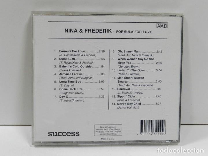 CDs de m&uacute;sica: DISCO CD. Nina & Frederik &ndash; Formula For Love. COMPACT DISC. - Foto 2