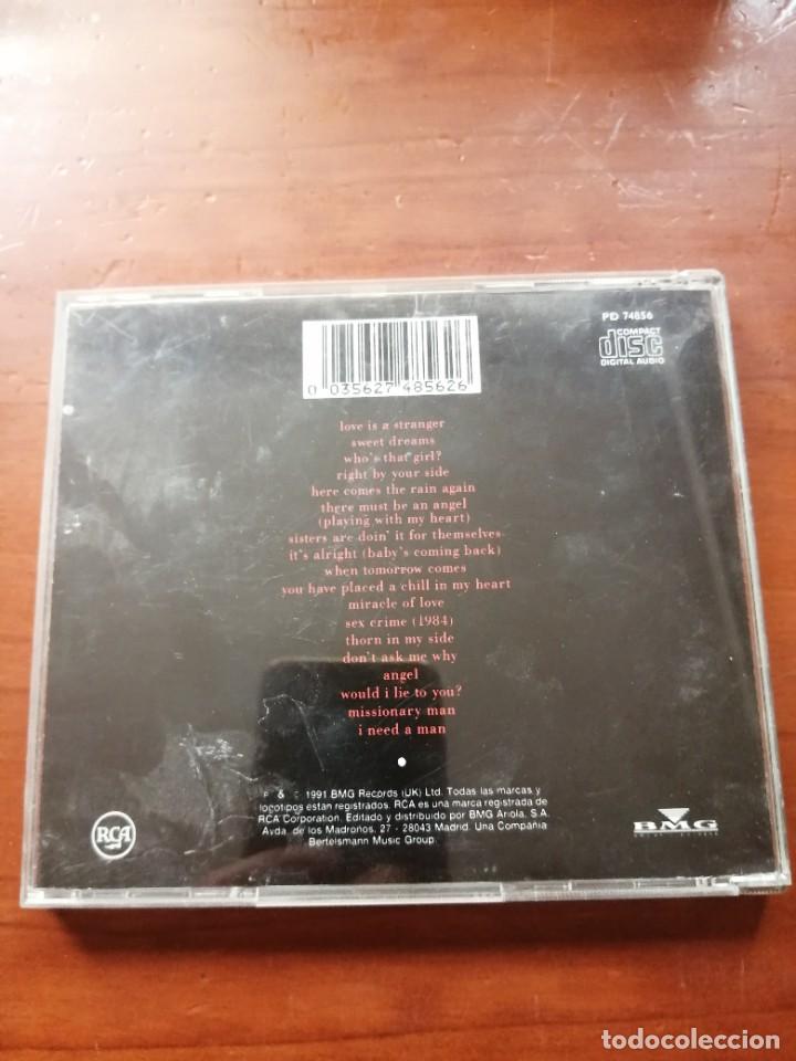 CDs de m&uacute;sica: CD EURYTHMICS GREATEST HITS - Foto 2