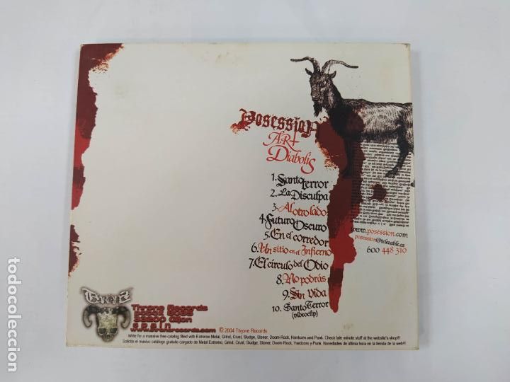 CDs de m&uacute;sica: Posession. Art Diabolis. CD. TDKCD38 - Foto 3