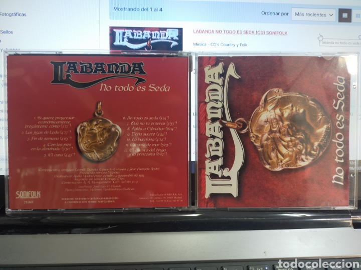 CDs de m&uacute;sica: Labanda cd no todo es seda 1995 - Foto 1