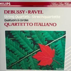 CDs de Música: DEBUSSY RAVEL STRING QUARTETS QUARTETTO ITALIANO. Lote 345974023