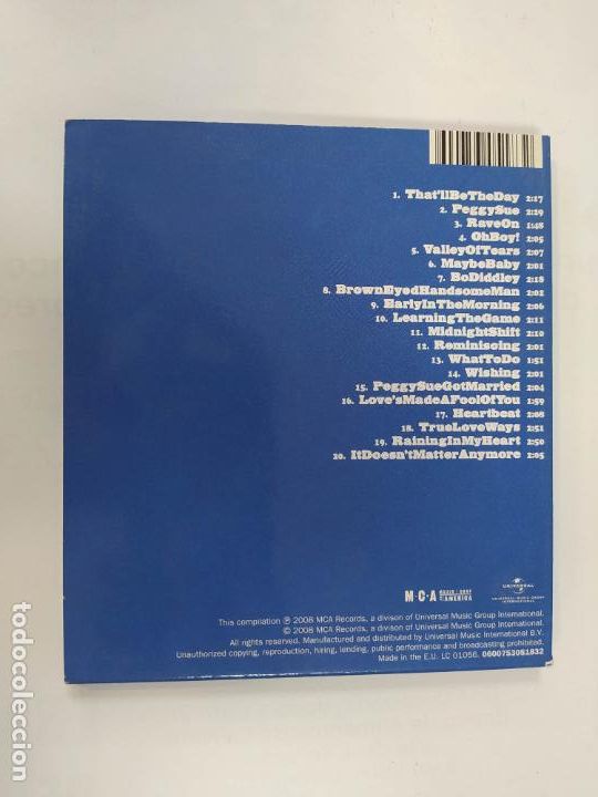 CDs de m&uacute;sica: ROCK N ROLL LEGENDS. BUDDY HOLLY. CD. TDKCD166 - Foto 3