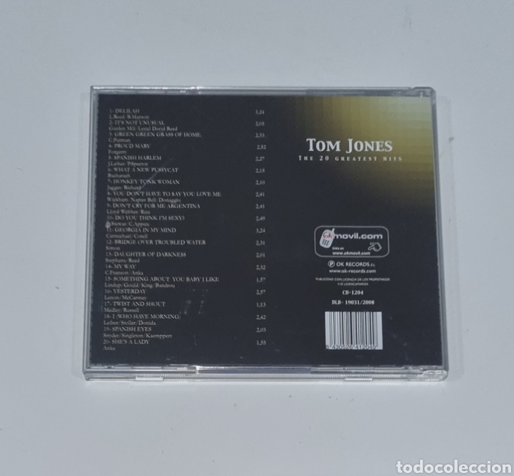 CDs de m&uacute;sica: TOM JONES / CD / THE 20 GREATEST HITS - Foto 3