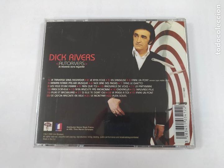 CDs de m&uacute;sica: DICK RIVERS. AUTORIVERS. CD. TDKCD172 - Foto 3