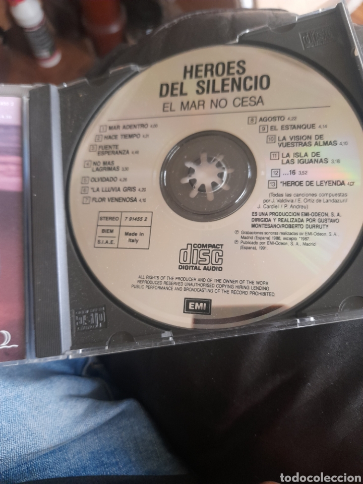 CDs de m&uacute;sica: CD de H&eacute;roes del Silencio de 1989 - Foto 3