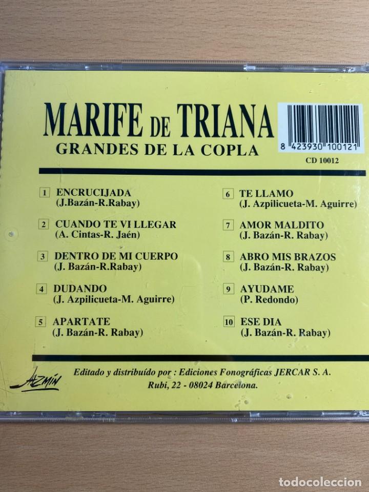 CDs de m&uacute;sica: MARIFE DE TRIANA GRANDES DE LA COPLA - Foto 2