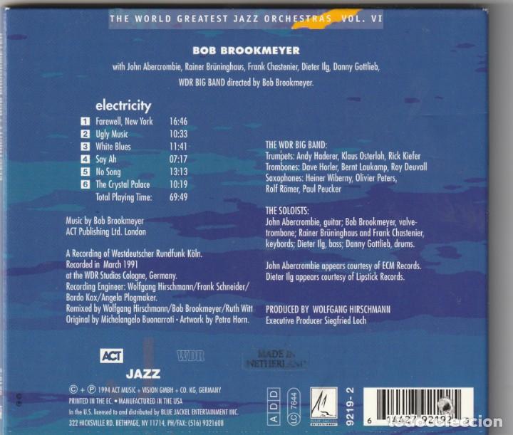 CDs de m&uacute;sica: BOB BROOKMEYER - ELECTRICITY (CD ACT 1994) JOHN ABERCROMBIE - Foto 2