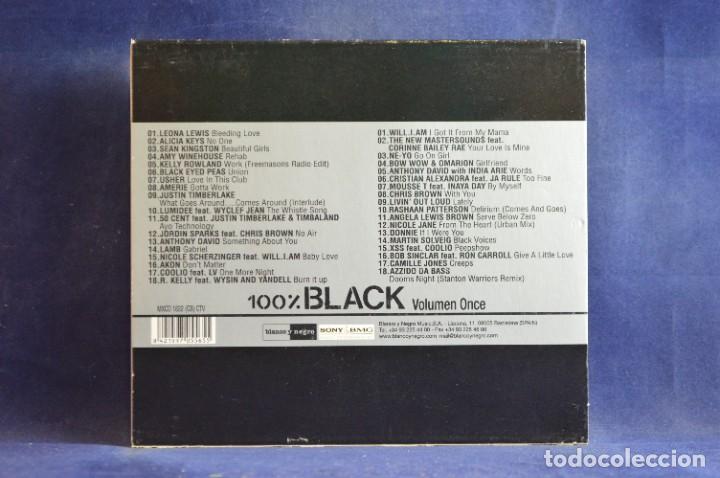CDs de m&uacute;sica: VARIOUS - 100% BLACK VOLUMEN ONCE - 2 CD - Foto 2