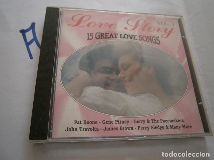 CD di Musica: ANTIGUO CD - LOVE STORY - 15 GRANDES CANCIONES DE AMOR