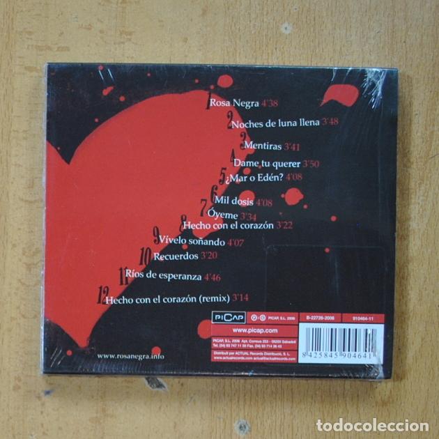 CDs de m&uacute;sica: ROSA NEGRA - HECHA CON EL CORAZON - CD - Foto 2