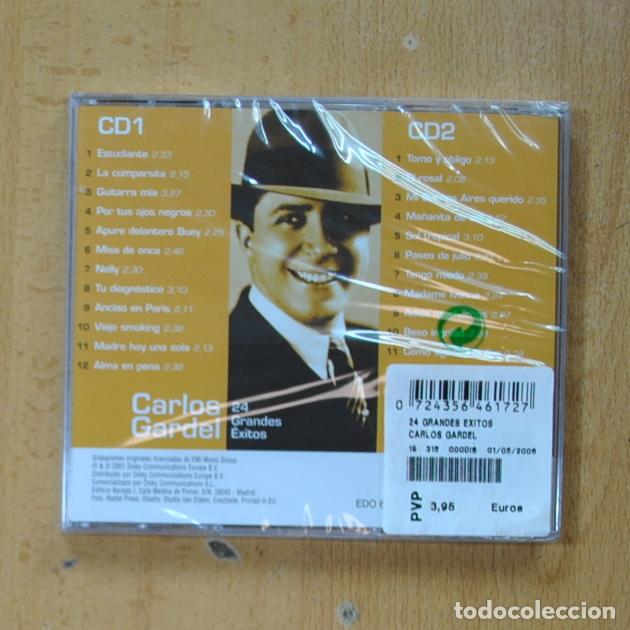 CDs de m&uacute;sica: CARLOS GARDEL - 24 GRANDES EXITOS - 2 CD - Foto 2