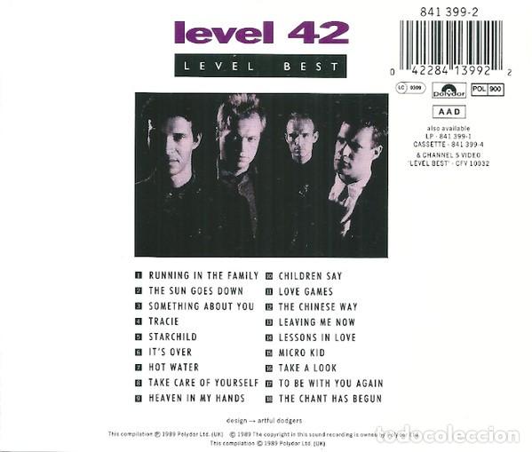 CDs de m&uacute;sica: Level 42 - Level Best (CD, Comp) Label:Polydor Cat#: 841 399-2 - Foto 2