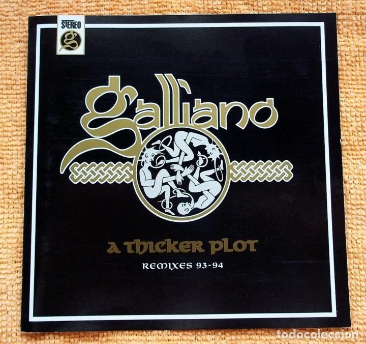 CDs de m&uacute;sica: CD GALLIANO . A THICKER PLOT . REMIXES 93-94 - Foto 1