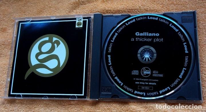 CDs de m&uacute;sica: CD GALLIANO . A THICKER PLOT . REMIXES 93-94 - Foto 2