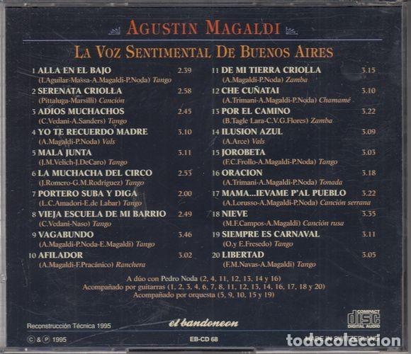 CDs de m&uacute;sica: AGUSTIN MAGALDI - LA VOZ SENTIMENTAL DE BUENOS AIRES - CD TANGO - Foto 2