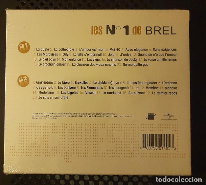 CDs de m&uacute;sica: Les N&ordm; 1 de Brel. 2 CDs. Precintado. - Foto 2