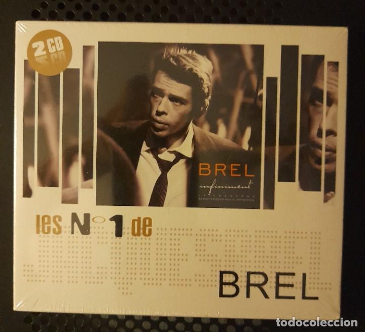 CDs de m&uacute;sica: Les N&ordm; 1 de Brel. 2 CDs. Precintado. - Foto 1