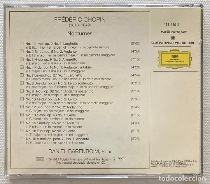 CDs de m&uacute;sica: CD. FREDERIC CHOPIN. NOCTURNES (0245CD) - Foto 2