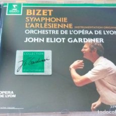 CDs de Música: BIZET SYMPHONIE EN UT MAJEUR L'ARLESIENNE ORCHESTRE DE L'OPERA DE LYON JOHN ELIOT GARDINER. Lote 347282388