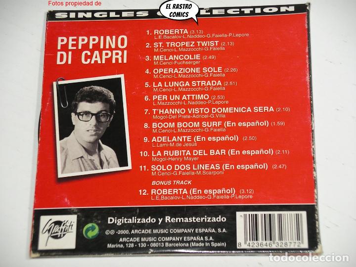 CDs de m&uacute;sica: Peppino Di Capri, Singles Collection, CD Arcade, Graffiti, 2000 - Foto 2