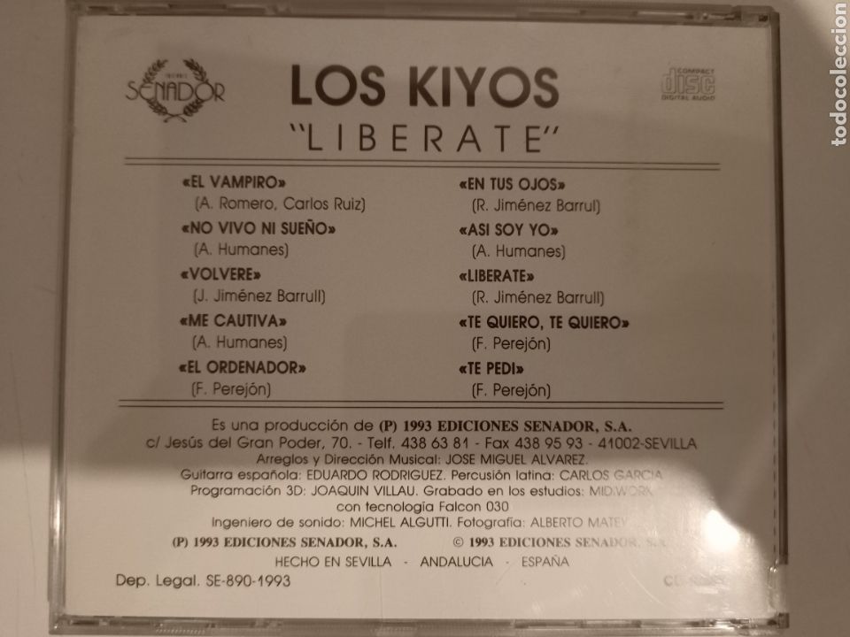 CDs de m&uacute;sica: Los Kiyos - Lib&eacute;rate - Foto 2