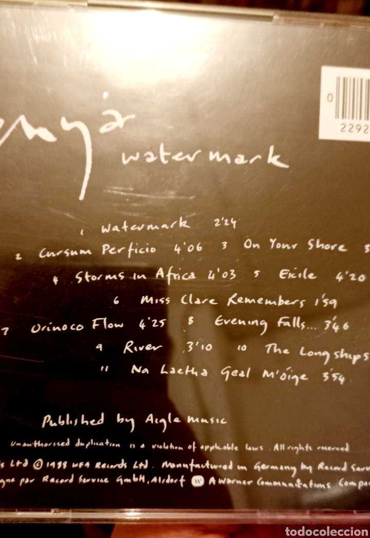 CDs de m&uacute;sica: CD Enya watermark - Foto 2
