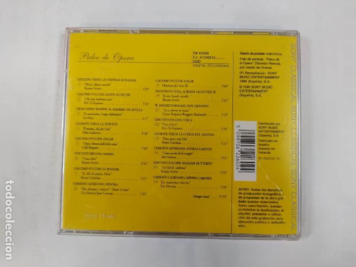 CDs de m&uacute;sica: PALCO DE OPERA. SONY CLASSICAL. CD. TDKCD162 - Foto 3