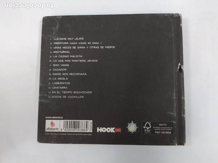 CDs de m&uacute;sica: NOCTURNAL. AMARAL. CD. TDKCD178 - Foto 2