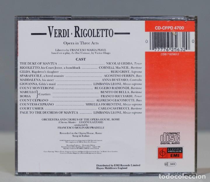 CDs de m&uacute;sica: 2 CD. Verdi. Rigoletto. PRADELLI - Foto 2