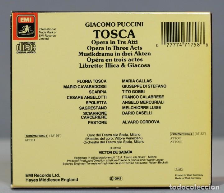 CDs de m&uacute;sica: 2 CD. De Sabata. Tosca. PUCCINI - Foto 3