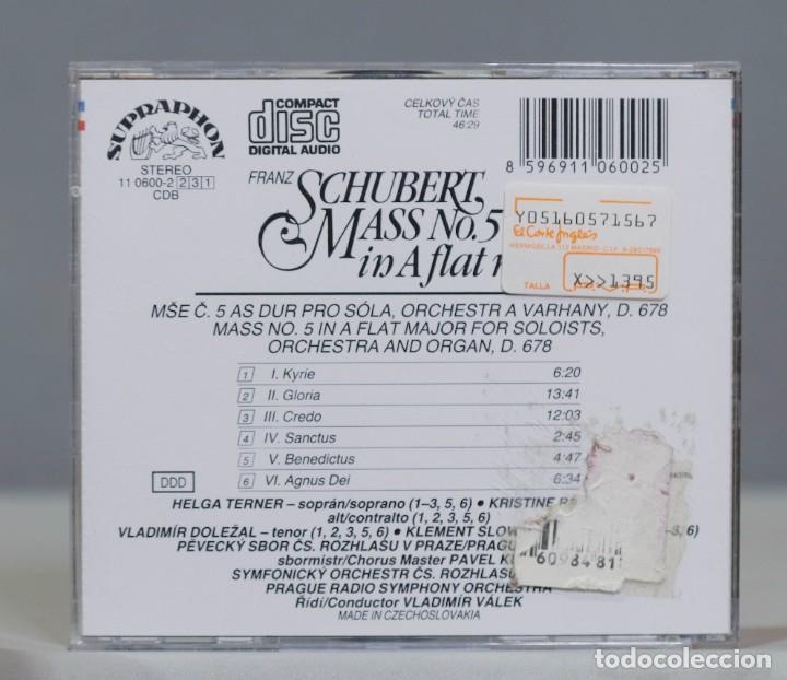 CDs de m&uacute;sica: CD. Schubert. Mass No. 5 in A flat major. VALEK - Foto 2