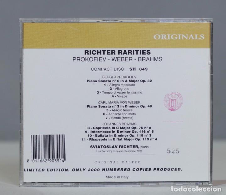 CDs de m&uacute;sica: CD. RICHTER. BRAHMS. WEBER. PROKOFIEV - Foto 2