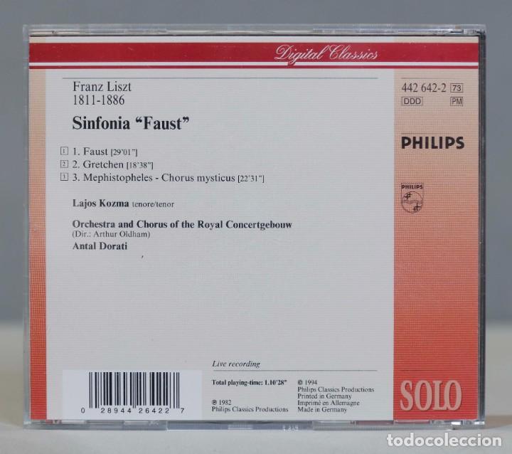 CDs de m&uacute;sica: CD. SINFONIA FAUST. LISZT. DORATI - Foto 2