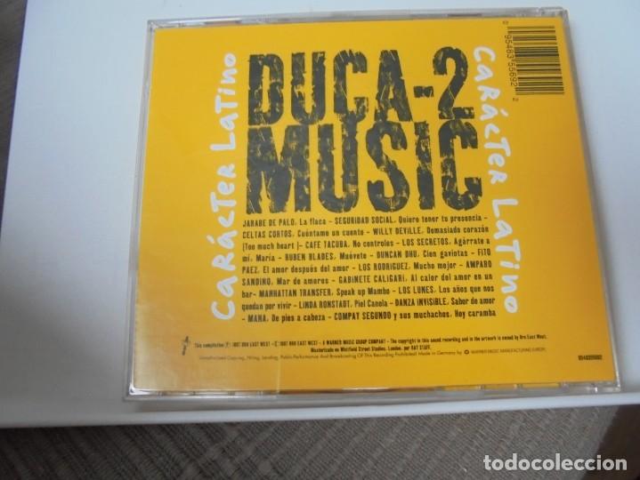 CDs de m&uacute;sica: CARACTER LATINO. DUCA-2 MUSIC. COMPACTOCON 18 TEMAS. - Foto 2