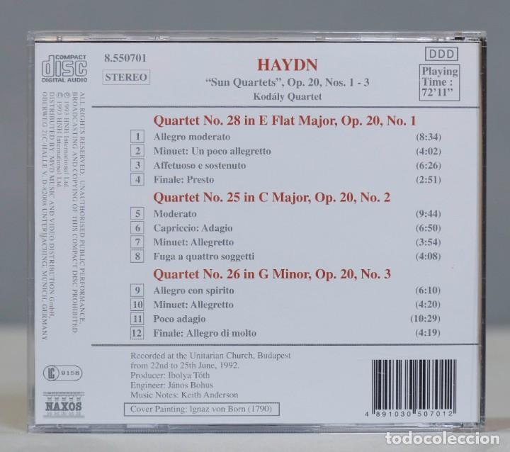 CDs de m&uacute;sica: 2 CD. Haydn. Kod&aacute;ly Quartet. String Quartets Op. 20 &rdquo;Sun&rdquo;, Nos. 1 - 6 - Foto 2