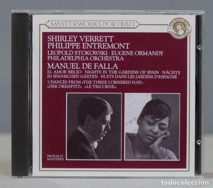 CDs de m&uacute;sica: CD. MANUEL DE FALLA. SHIRLEY VERRETT. PHILIPPE ENTREMONT - Foto 1