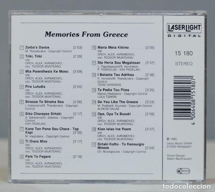 CDs de m&uacute;sica: CD. Zorba&acute;s Dance. (Memories From Greece) - Foto 2