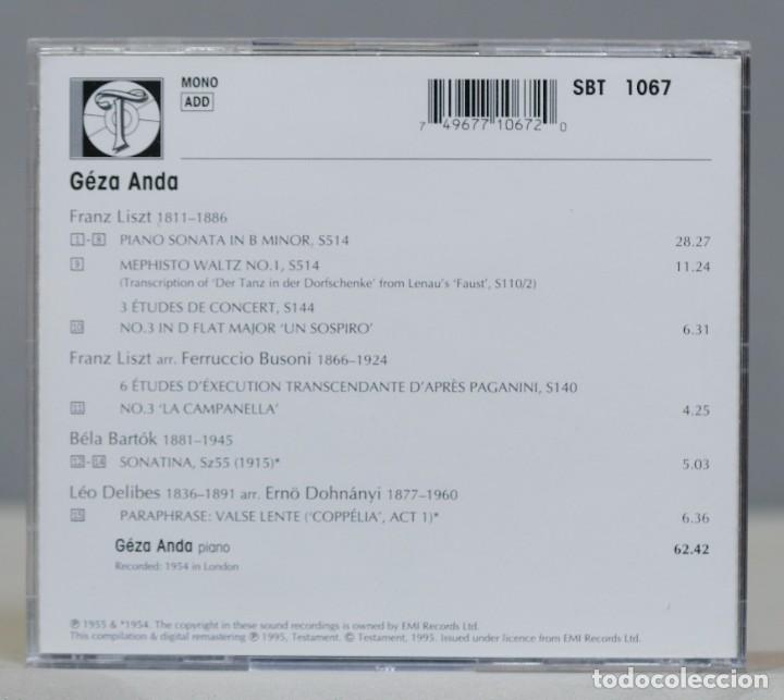 CDs de m&uacute;sica: CD. LISZT. BARTOK. Anda - Foto 2