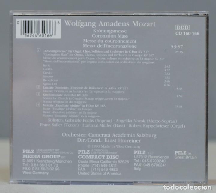 CDs de m&uacute;sica: CD. MOZART. CORONATION MASS - Foto 2