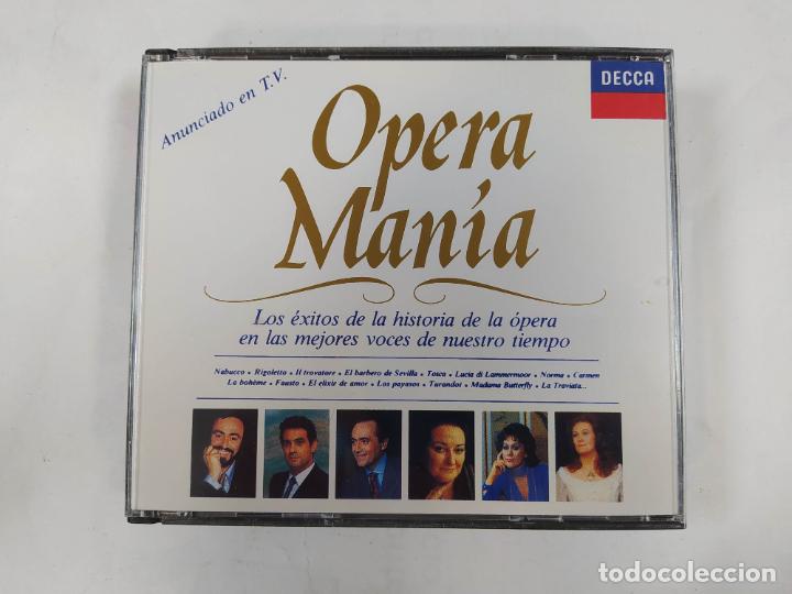 CDs de m&uacute;sica: OPERA MANIA. DOBLE CD. LOS EXITOS DE LA HISTORIA DE LA OPERA. DECCA. TDKCD302 - Foto 1