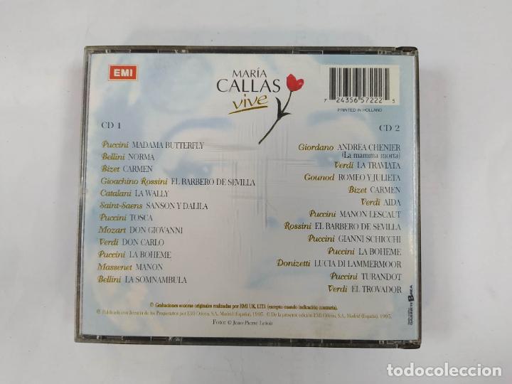 CDs de m&uacute;sica: MAR&Iacute;A CALLAS. VIVE. DOBLE CD. TDKCD302 - Foto 4