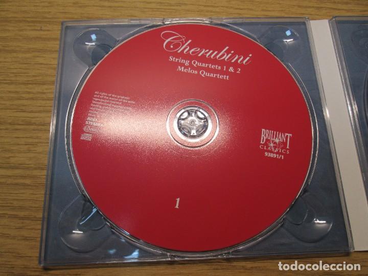 CDs de m&uacute;sica: CHERUBINI: THE STRING QUARTETS. MELOS QUARTETT. 3CD BRILLIANT CLASSICS 1976 - Foto 3