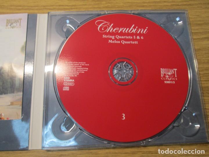 CDs de m&uacute;sica: CHERUBINI: THE STRING QUARTETS. MELOS QUARTETT. 3CD BRILLIANT CLASSICS 1976 - Foto 5