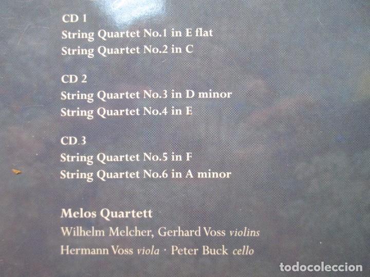 CDs de m&uacute;sica: CHERUBINI: THE STRING QUARTETS. MELOS QUARTETT. 3CD BRILLIANT CLASSICS 1976 - Foto 10